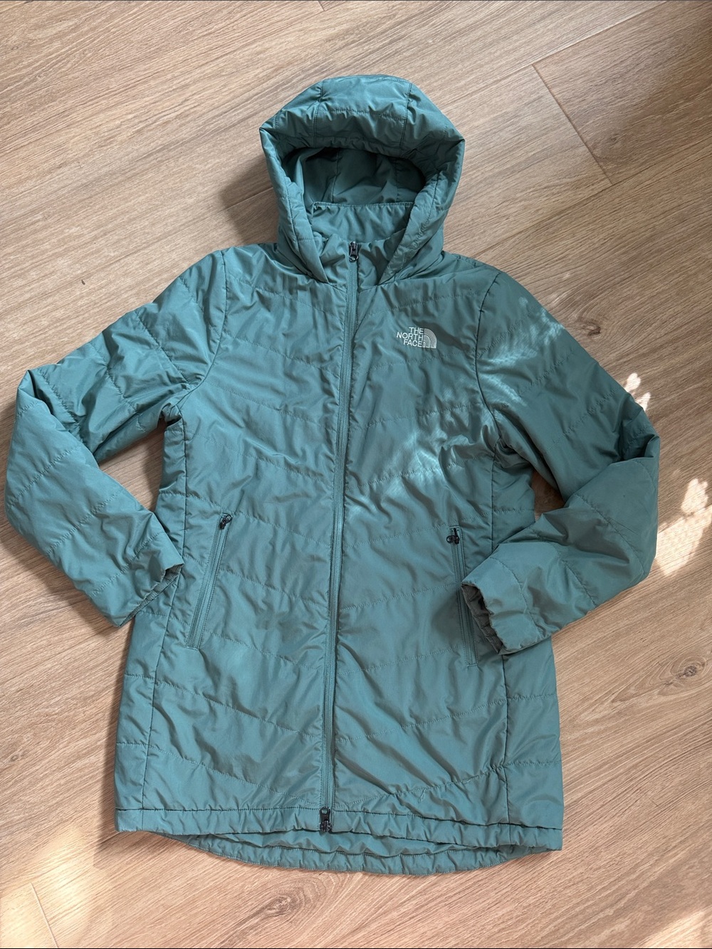 The North Face Women’s Tamburello Lightweight Insulated Hooded Parka Teal size m